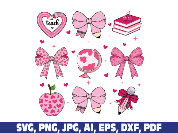 A Designer's Review of the Coquette Bow Teacher Valentine SVG PNG