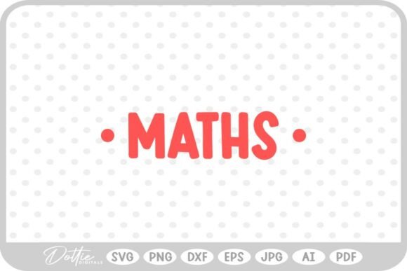 A Designer's Review of the Maths School Subject Embroidery File