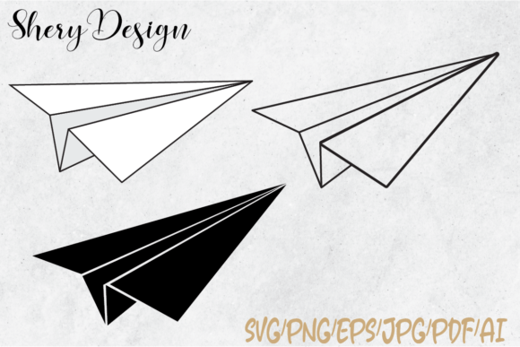 A Paper Plane SVG's Journey from Screen to Stitched Fabric