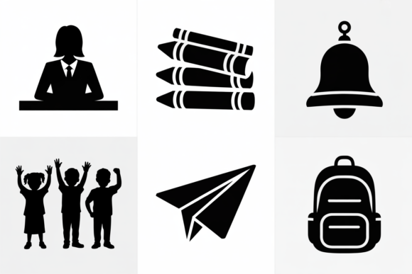 A Professional Designer's Take on the School Icons SVG Bundle