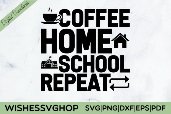 A Real Designer's Look at the Coffee Home School Repeat SVG