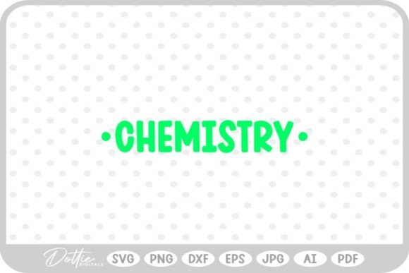 Chemistry School Subject Design for Real-World Embroidery