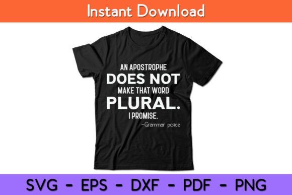 Funny Grammar Police Gift Embroidery Design Review